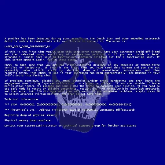 Синий экран «смерти»